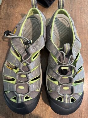 Keen Women's Gray and Lime Green Sport Sandals